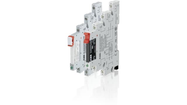 ABB CR-S 1 Pin 12 → 24V ac/dc DIN Rail Relay Socket, for use with CR-S Interface Relay | 1SVR405521R3100 CR-S012/024VADC1SS