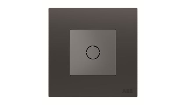 ABB Black 1 Gang Insert Metal Brush Flex Outlet Euromodule Insert | 2CLA620729N1501 AM55044-SB