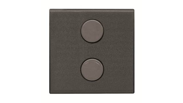 ABB Anthracite 2 Gang Cover Plate Plastic Cover Plate | 2CLA622620N1801 SR-2-AMAN