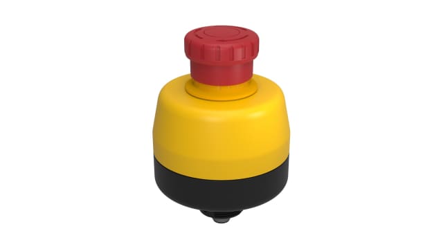 Banner Twist Release Emergency Stop Push Button, Panel Mount, 30mm Cutout | SSA-EB1P-11ECQ4