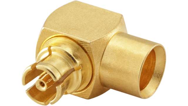 Rosenberger Mini-SMP Series Cable Female SMP, 50 Ω, Right Angle Body Solder | 18K201-271L5