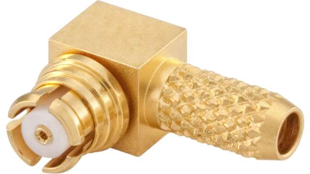 Rosenberger IN Series Cable Female SMA, 50 Ω, Right Angle Body Solder | 19K201-303L5