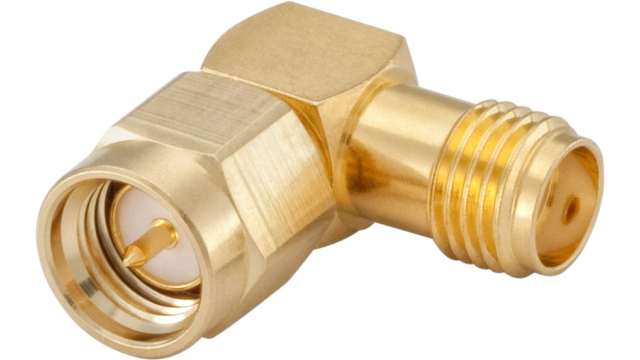 Rosenberger Right Angle 50 Ω Adapter 18 GHz Male Female | 32S221-K00L5