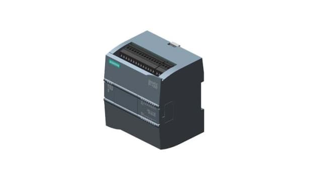 Siemens SIPLUS S7-1200 CPU 1212C Series PLC CPU for Use with SIPLUS S7-1200, Transistor Output, 10-Input, Analog Input | 6AG1212-1AE40-2XB0