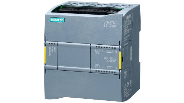 Siemens SIMATIC S7-1200F Series PLC CPU for Use with SIMATIC S7-1200, Transistor Output, 10-Input, Analog Input | 6ES7212-1AF40-0XB0