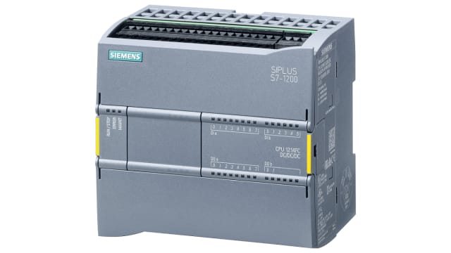 Siemens SIMATIC S7-1200F Series PLC CPU for Use with SIMATIC S7-1200, Relay Output, 16-Input, Analog Input | 6ES7214-1HF40-0XB0