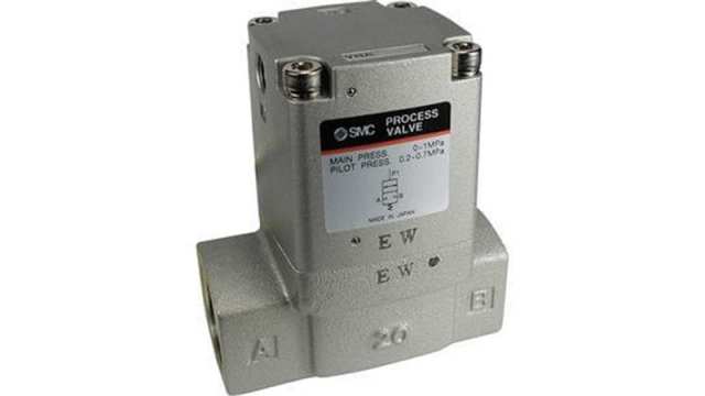 SMC Cylinder type Pneumatic Operated Process Valve, 15 bar, Female 1/4 in | VNA101A-F8A-B