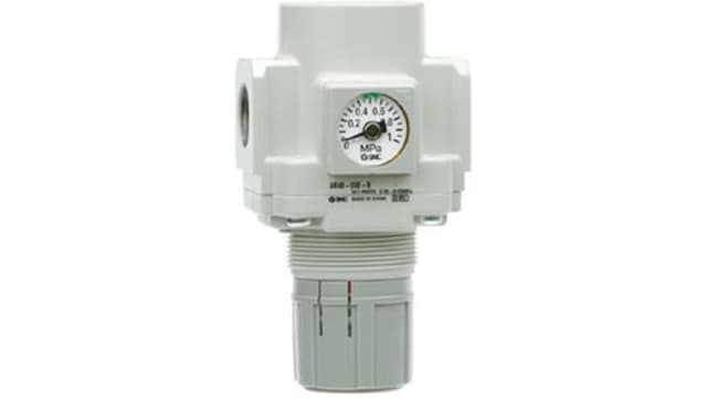SMC Type G Pneumatic Regulator -, 3/8 in 0.5 bar AR30 | AR30-F03E-B