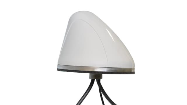 Mobilemark SMWG-312-3C3C2C-WHT-180 Shark Fin Multi-Band Antenna with SMA Male Connector, 4G (LTE), GPS, WiFi (Dual Band) | SMWG-312-3C3C2C-WHT-180