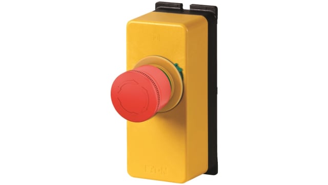 Eaton Twist Release Control Station Switch - 2 NC, Plastic, 1 Cutouts, Red, IP65, IP69, IP66 | 199353 M22-PVT30/FK02/FIY1