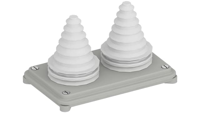 ABB Plastic Gland Plate, 220 mm W, 80 mm L for Use with ZW Enclosure | 2CPX039512R9999