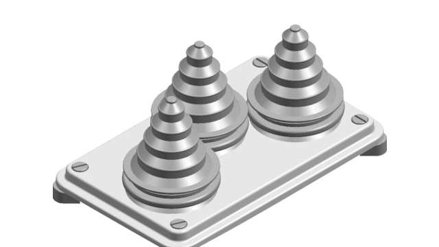 ABB Plastic Gland Plate, 230 mm W, 100 mm L for Use with TriLine | 2CPX039513R9999