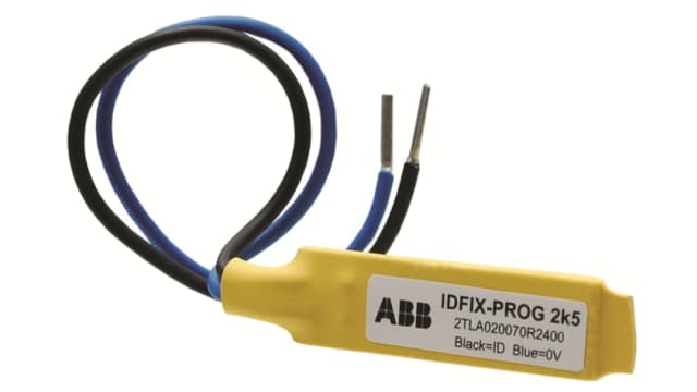 ABB IDFIX Series Terminating Resistor for Use with Pluto A20 v2, Pluto AS-i v2, Pluto B20 v2, Pluto B22, Pluto B42 | 2TLA020070R2400 IDFIX-PROG 2k5