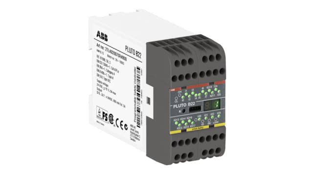ABB Pluto B22 2TLA Series Safety Controller, 24 V dc | 2TLA020070R4800 PLUTO B22