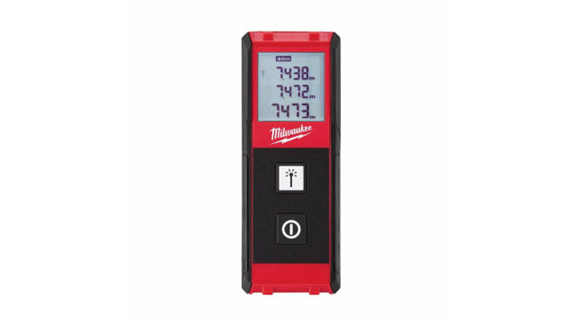 Milwaukee LDM 30 Distance Meter, 0.15 → 30m Range, ± 2 % Accuracy | 4933459276