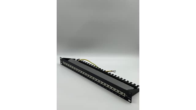 Telegartner Telegartner Data Series 24 Port RJ45, RJ11, RJ12 RJ Patch Panel Shielded 1 U Black | J02023S0050