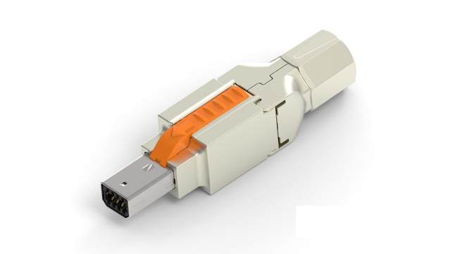 TE Connectivity, Industrial Mini I/O Cable Straight Mini I/O Connector Male, 8 Way, Shielded | 2350310-2