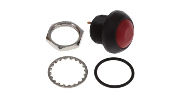 TE Connectivity PB6 Series Push Button Switch, On-Off, Panel, SPST-NO, IP68 | PB6B2FM3M3CAL00