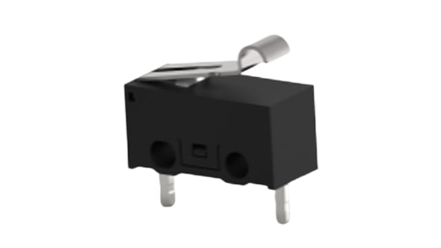 TE Connectivity Roller Snap Action Micro Switch, PCB Terminal, 0.1A at 30VDC, SPST | SAJ101XRHLN74SNCPTQ