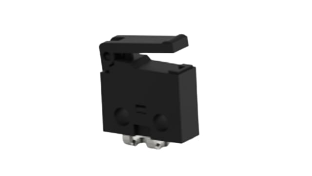 TE Connectivity Lever Snap Action Micro Switch, Right Angle PCB Terminal, 0.5A at 30VDC, SPST | SAJ405XHL0N30SNOLRQ