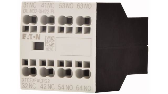 Eaton Auxiliary Contact, 4 Contact, 2 NC, 2 NO, Front Fixing | 199311 DILM32-XHI22-PI