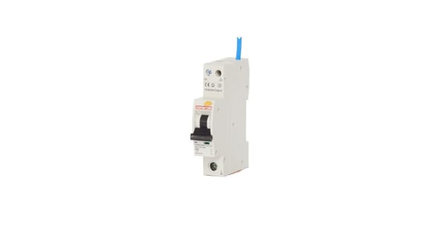 Contactum Residual Current Circuit Breaker with Overload Protection, 6 A Current Rating, 1-Pole, 30 mA Trip Sensitivity, | CCPBR1006AC