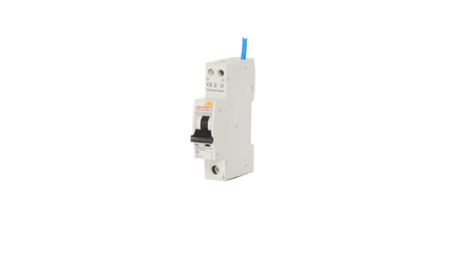 Contactum Residual Current Circuit Breaker with Overload Protection, 32 A Current Rating, 1-Pole, 30 mA Trip | CCPBR1032AC