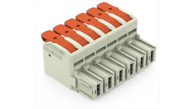 WAGO, 10.16mm Pitch, 6 Way, Pluggable Terminal Block, Plug, 832-1106 | 832-1106