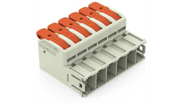 WAGO, 10.16mm Pitch, 6 Way, Pluggable Terminal Block, Plug, 832-1206 | 832-1206