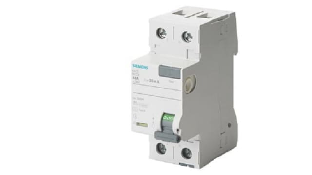 Siemens SENTRON 5SV3xxx RCCB, 40A, 2 Pole, 300mA, Type A, 230V ac | 5SV3614-6KK01