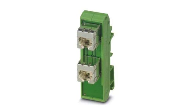 Phoenix Contact FL-PP-RJ45/RJ45-B Series Cat5 1 Port RJ45 Patch Panel Shielded 78 mm Green | 2904933