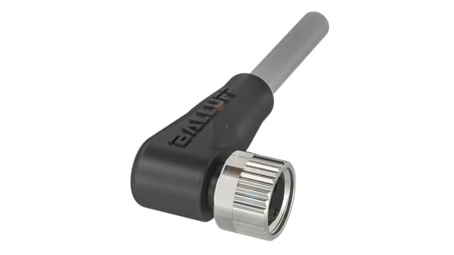 BALLUFF Female 4 way Right Angle to Unterminated 4 way Unterminated Sensor Actuator Cable, 3 m | BCC08MC