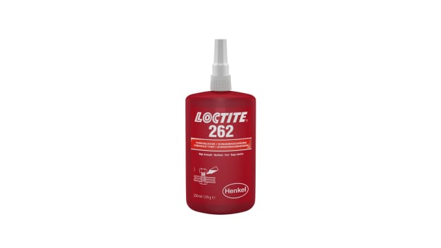 Loctite Loctite 262 Red Threadlocking Adhesive, 250 ml | LOCTITE 262 BO 250ML EGFD