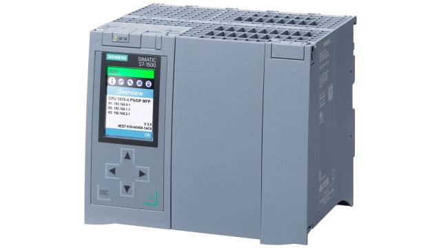 Siemens SIMATIC S7-1500 Series PLC CPU for Use with SIMATIC S7-1500 Series, CPU Output, 20-Input | 6ES7518-4AX00-1AC0