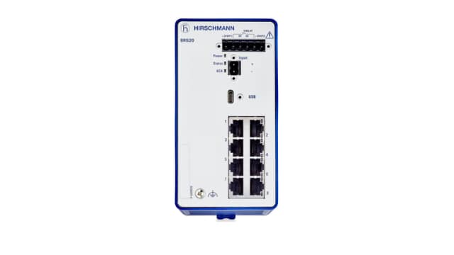 Hirschmann Managed Switch 8 Port Ethernet Switch | BRS20-08009999-STCY99HHSESXX.X.XX