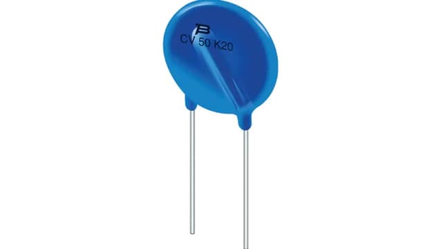 Bourns, CV Disc Varistor 450 pF 6500 A, Clamping 1500 V, Varistor 910 V, Disc (20 mm) | CV550K20BL1