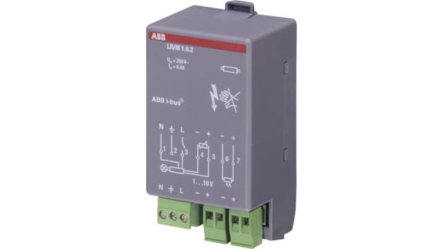 ABB LR/M1.6.2 Lighting Controller General Lighting Controller, Light, DIN Rail Mount, 1 → 10 V | 2CDG110108R0011