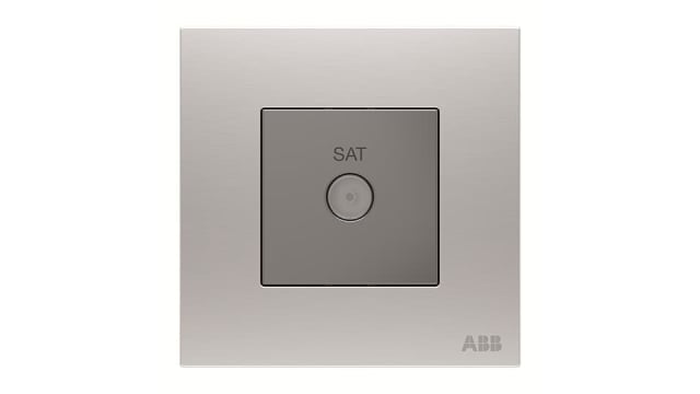 ABB F Female 1 Outlet TV Aerial Connector, Flush | 2CLA615109N1101