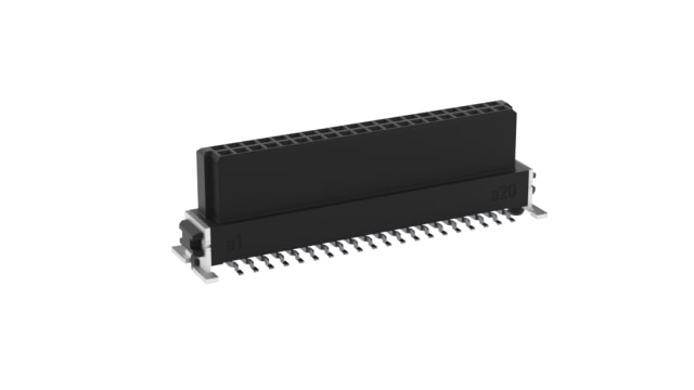 ERNI Vertical Surface PCB Socket, 40-Contact, 2 Row, 1.27 mm Pitch Solder | 354065