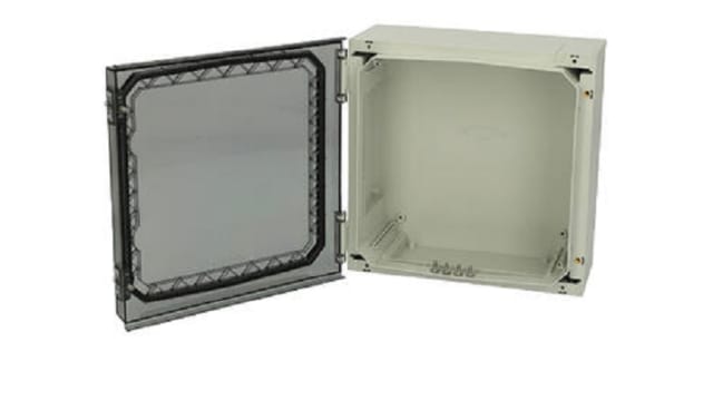 Fibox NEO PC 323215 T Series Light Grey Clear Lid Polycarbonate Enclosure, IP67, IP66, IK09 320 mm, 150 mm, 320 mm | NEO PC 323215 T
