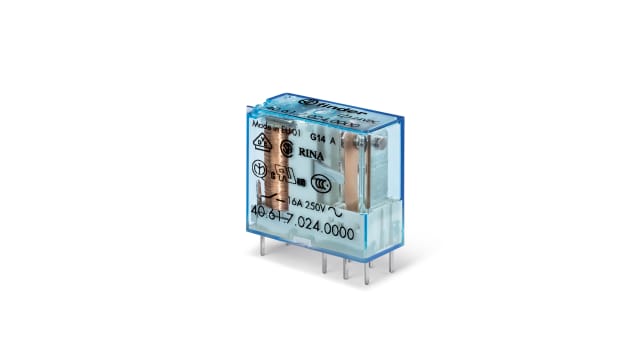 Finder PCB Mount Power Relay Module, 90V dc Coil, 16A Switching Current, SPDT | 406170900000