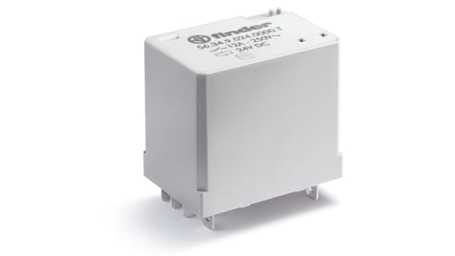 Finder Plug-In Mount Power Relay Module, 72V dc Coil, 12A Switching Current | 563490722000T