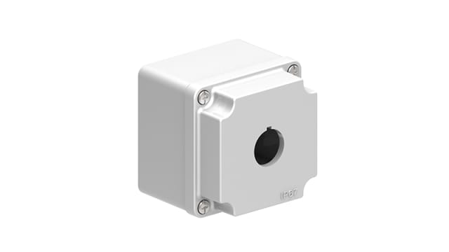 Lovato Grey Metal LPZM Empty Control Station - 1 Hole 22.5 mm Diameter | LPZM1A8