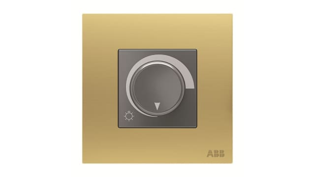 ABB 2 Way 1 Gang Rotary Dimmer Switch, 250 V, 40 W | 2CLA626039N1701