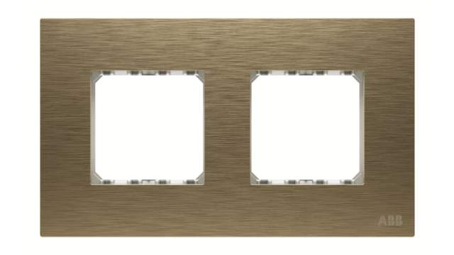 ABB Gold 2 Gang Frame | 2CLA647200N1601