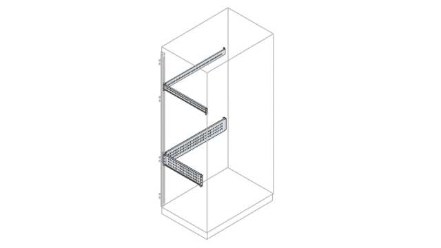ABB AM2 Series Steel Cross Piece Rail, 100 mm W, 100 mm H, 1.2 m L For Use With AM2 Cabinets, IS2 Enclosures For | EB1020