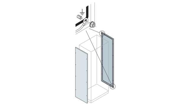 ABB IS2 Series Black RAL 7035 Light Grey Steel Blind, 1796 mm H, 794 mm W, 16 mm L, for Use with Control And Automation | EL1880K