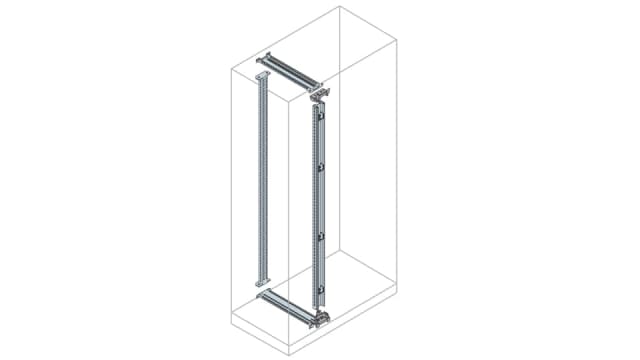 ABB AM2 Series Galvanised Steel Enclosure Profile, 100 mm W, 100 mm H, 2 m L For Use With IS2 Enclosures | EM2001