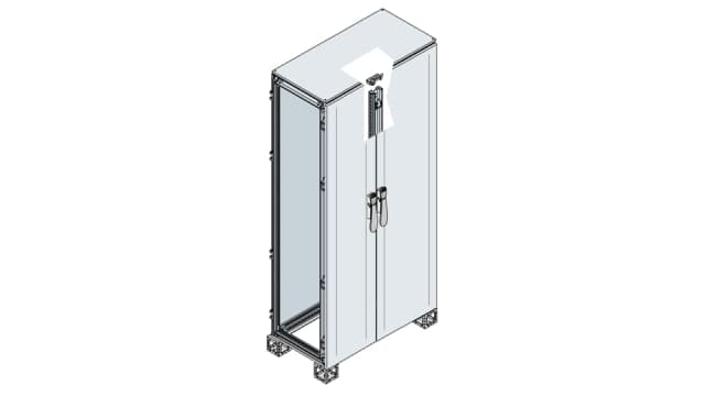ABB AM2 Series Sheet Steel 2-Door Floor Standing Enclosure, Opaque Door, IP65 500 mm, 1000 mm 2000 mm | ES2005FV4K