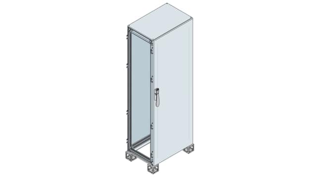 ABB AM2 Series Sheet Steel Metal 1-Door Floor Standing Enclosure, Opaque Door, IP65 440 mm, 410 mm 2111.5 mm | ES2040K
